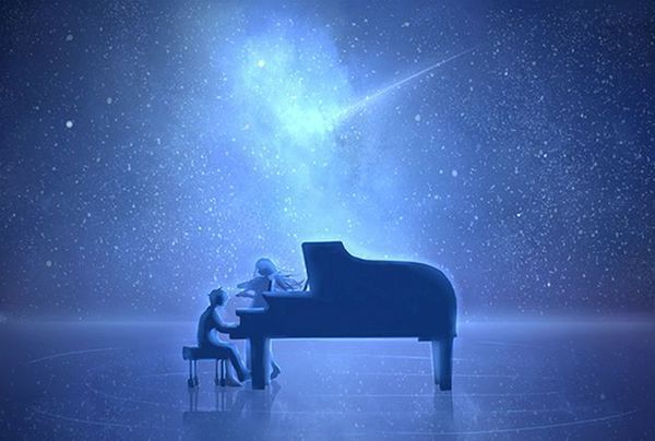 求一些和鋼琴有關的二次元唯美圖片。